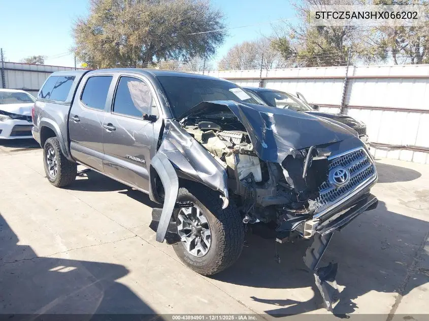 5TFCZ5AN3HX066202 2017 Toyota Tacoma Trd Off Road
