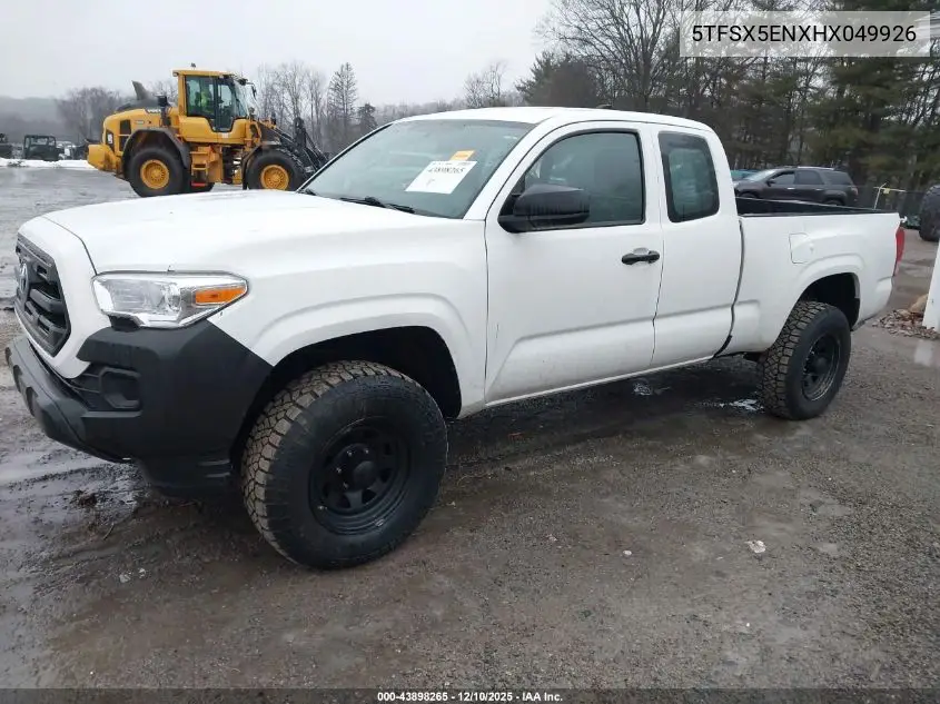 5TFSX5ENXHX049926 2017 Toyota Tacoma Sr
