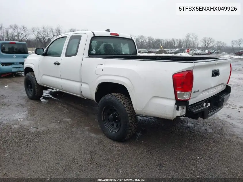 5TFSX5ENXHX049926 2017 Toyota Tacoma Sr