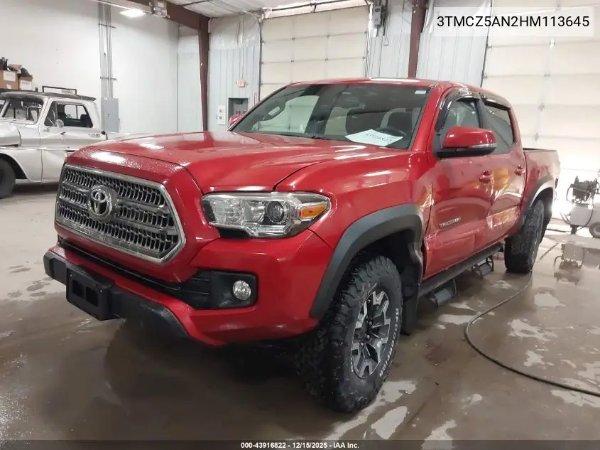 3TMCZ5AN2HM113645 2017 Toyota Tacoma Trd Off Road