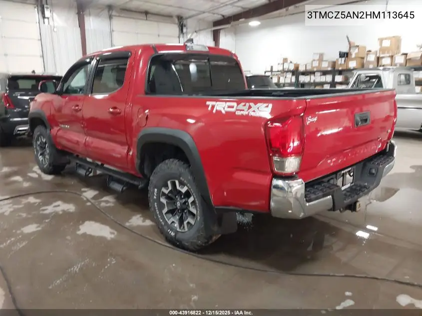 3TMCZ5AN2HM113645 2017 Toyota Tacoma Trd Off Road