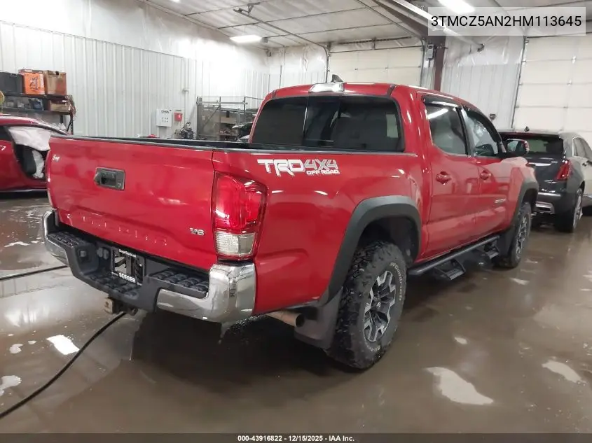 3TMCZ5AN2HM113645 2017 Toyota Tacoma Trd Off Road