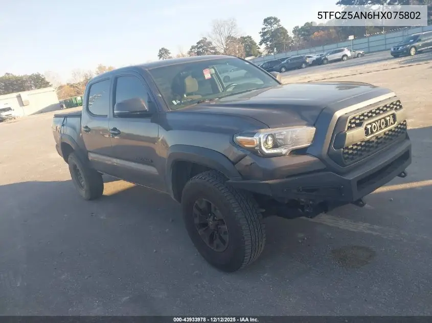 5TFCZ5AN6HX075802 2017 Toyota Tacoma Trd Off Road