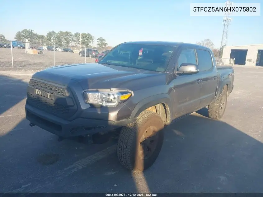 5TFCZ5AN6HX075802 2017 Toyota Tacoma Trd Off Road