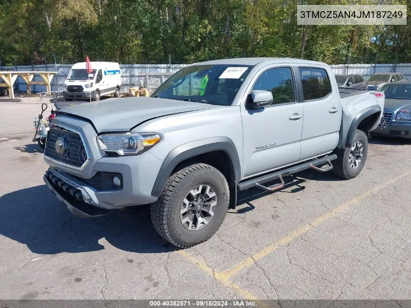 3TMCZ5AN4JM187249 2018 Toyota Tacoma Trd Off Road