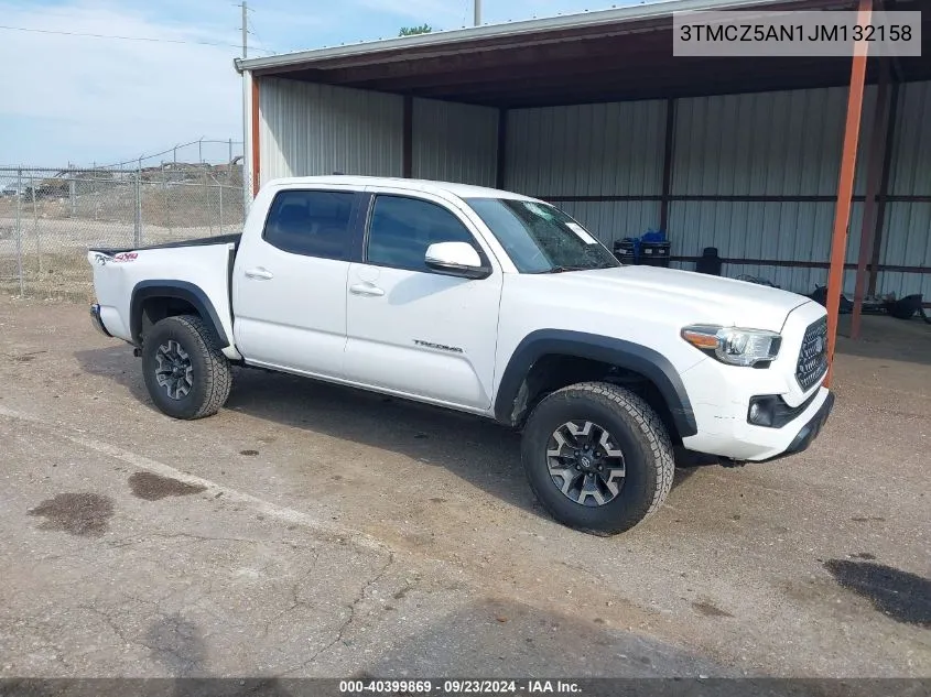 3TMCZ5AN1JM132158 2018 Toyota Tacoma Dbl Cab/Sr/Trdspt/Or/Pro