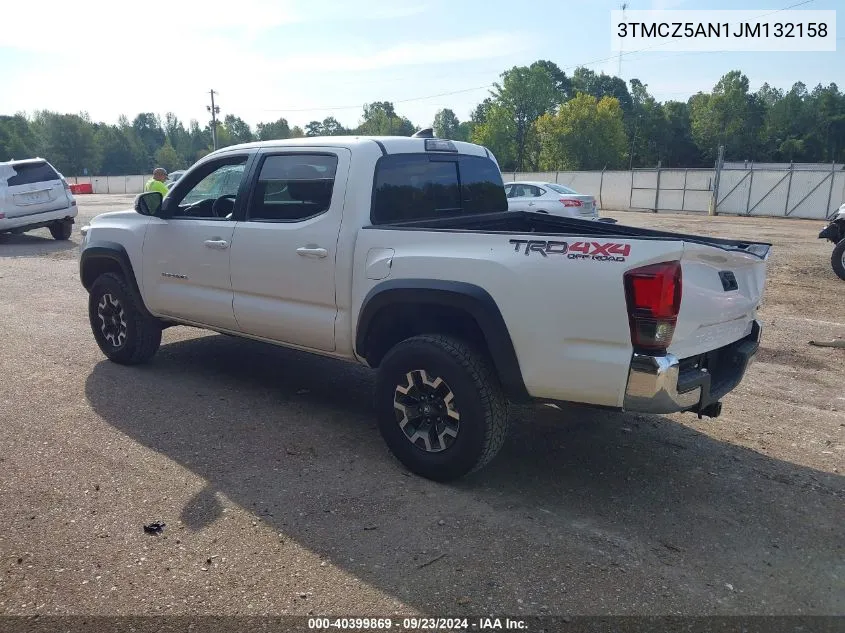 3TMCZ5AN1JM132158 2018 Toyota Tacoma Dbl Cab/Sr/Trdspt/Or/Pro