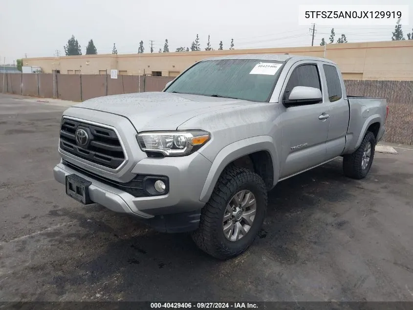 5TFSZ5AN0JX129919 2018 Toyota Tacoma Sr5 V6