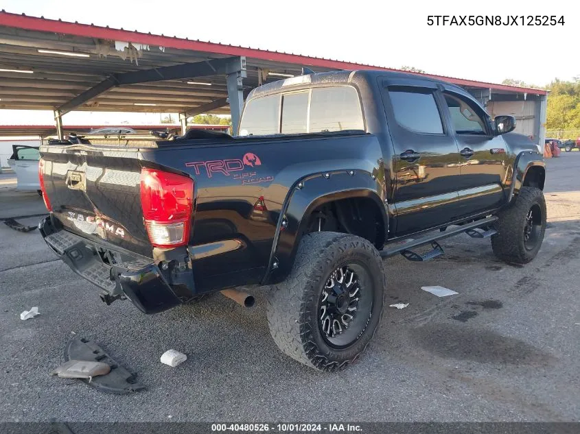 5TFAX5GN8JX125254 2018 Toyota Tacoma Sr