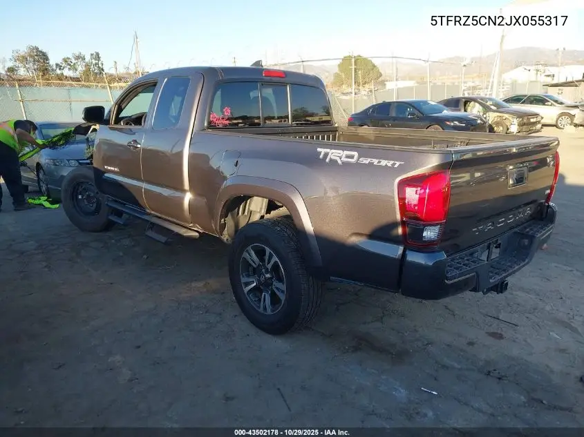 5TFRZ5CN2JX055317 2018 Toyota Tacoma Trd Sport