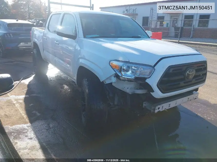 3TMCZ5AN1JM150451 2018 Toyota Tacoma Sr V6