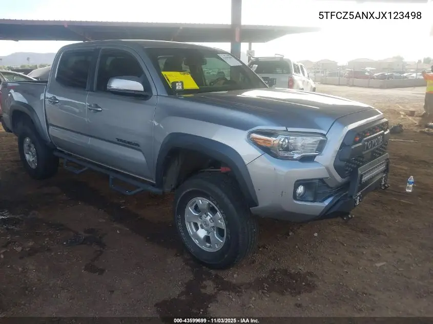 5TFCZ5ANXJX123498 2018 Toyota Tacoma Trd Off Road