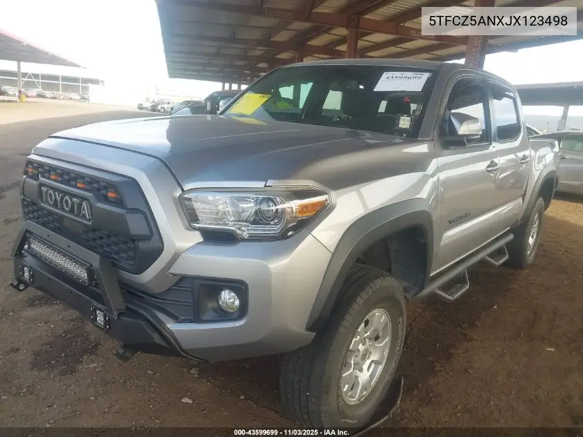 5TFCZ5ANXJX123498 2018 Toyota Tacoma Trd Off Road
