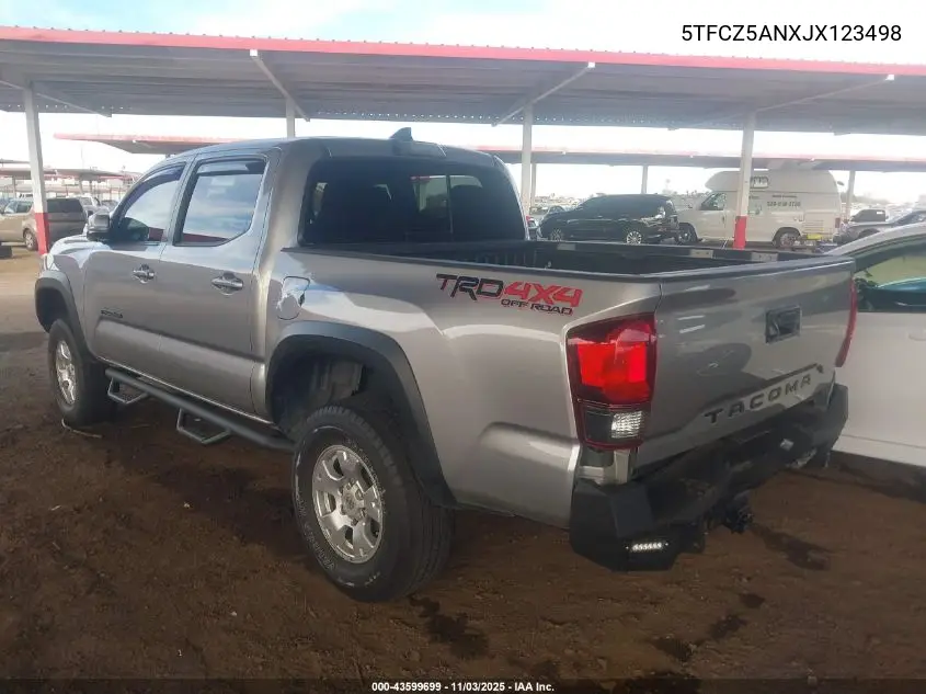 5TFCZ5ANXJX123498 2018 Toyota Tacoma Trd Off Road
