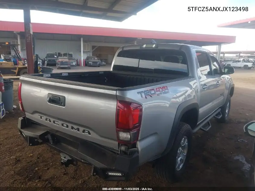 5TFCZ5ANXJX123498 2018 Toyota Tacoma Trd Off Road