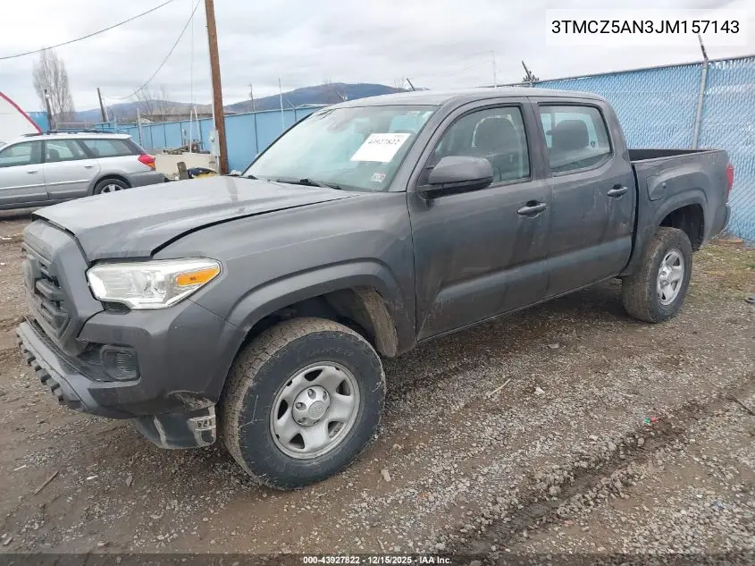 3TMCZ5AN3JM157143 2018 Toyota Tacoma Sr V6
