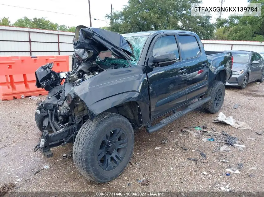 5TFAX5GN6KX139784 2019 Toyota Tacoma Sr
