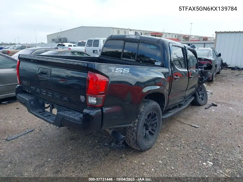 5TFAX5GN6KX139784 2019 Toyota Tacoma Sr