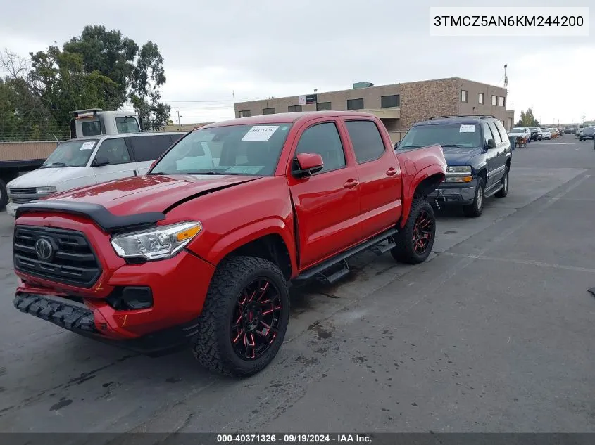 3TMCZ5AN6KM244200 2019 Toyota Tacoma Sr V6