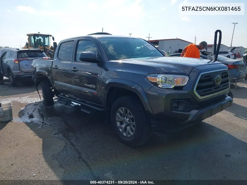 5TFAZ5CN6KX081465 2019 Toyota Tacoma Sr5 V6