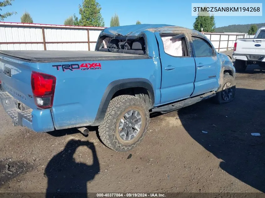 3TMCZ5AN8KM194268 2019 Toyota Tacoma Trd Off Road