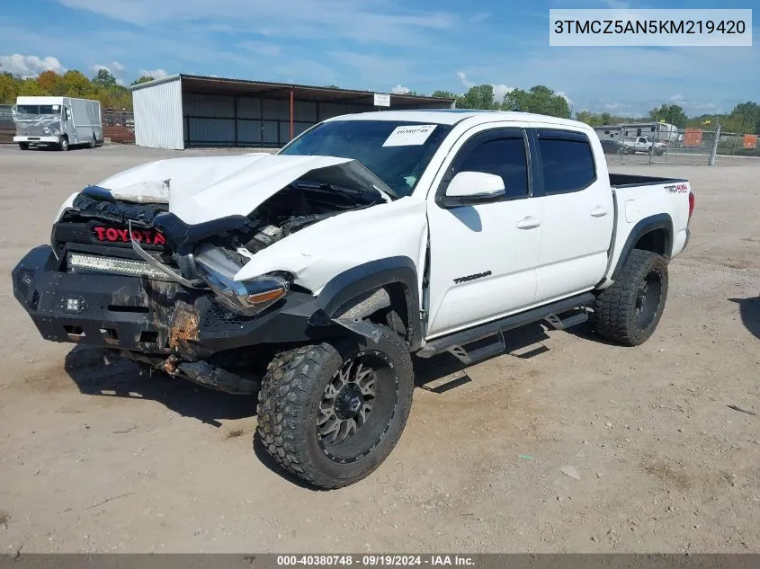 3TMCZ5AN5KM219420 2019 Toyota Tacoma Trd Off Road