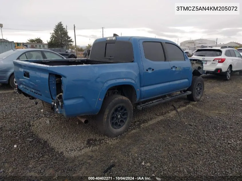 3TMCZ5AN4KM205072 2019 Toyota Tacoma Sr5 V6