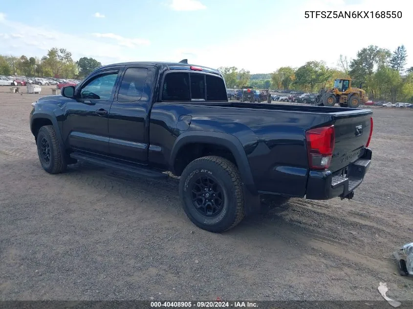 5TFSZ5AN6KX168550 2019 Toyota Tacoma Sr V6