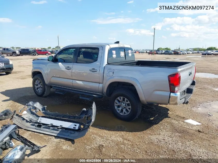 3TMAZ5CN5KM097274 2019 Toyota Tacoma Sr5 V6