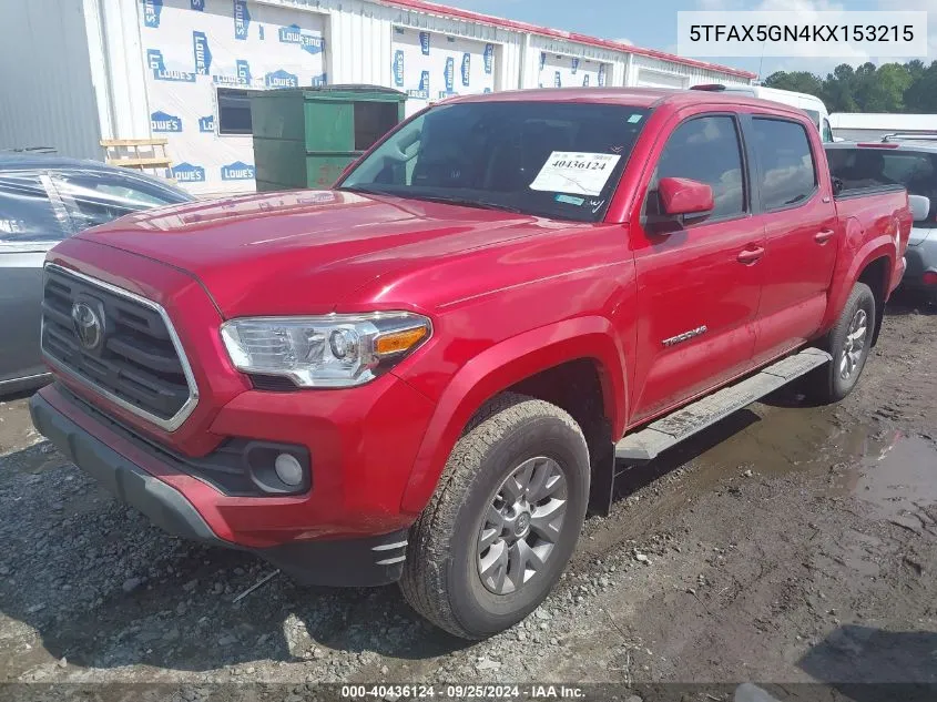 5TFAX5GN4KX153215 2019 Toyota Tacoma Sr5