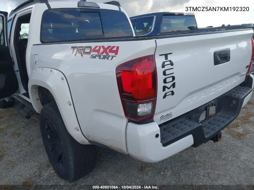 3TMCZ5AN7KM192320 2019 Toyota Tacoma Trd Sport