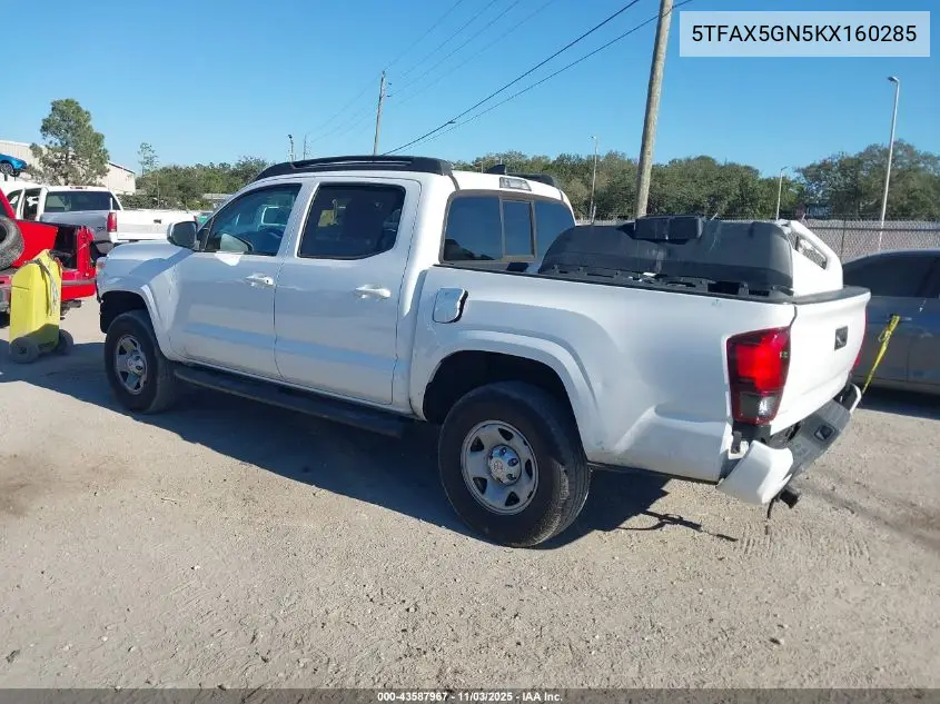 5TFAX5GN5KX160285 2019 Toyota Tacoma 2Wd Sr