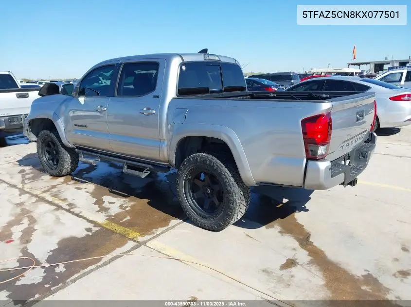 5TFAZ5CN8KX077501 2019 Toyota Tacoma Sr5 V6