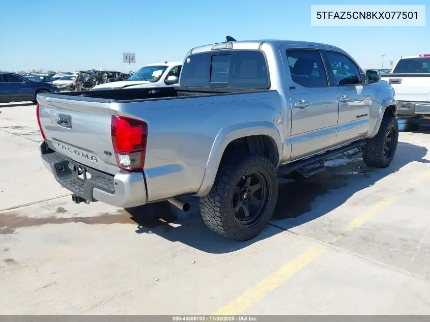 5TFAZ5CN8KX077501 2019 Toyota Tacoma Sr5 V6