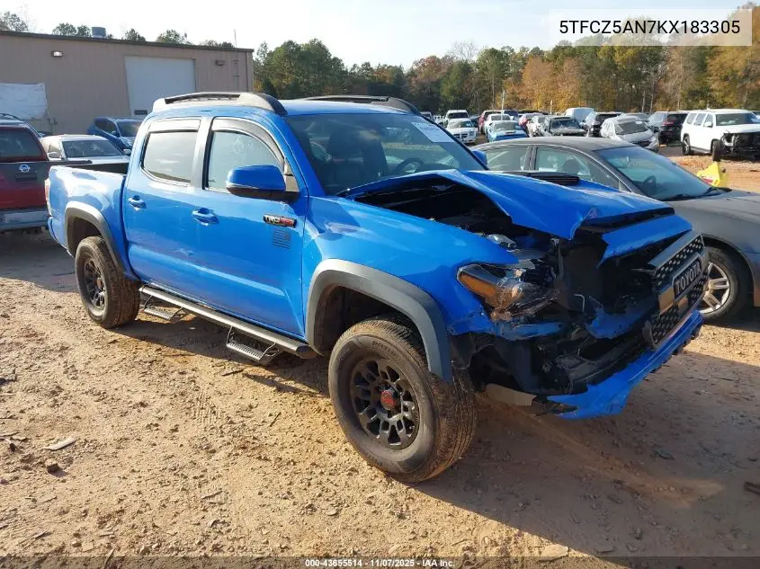 5TFCZ5AN7KX183305 2019 Toyota Tacoma Trd Pro