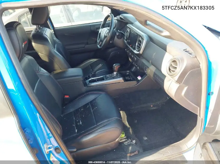 5TFCZ5AN7KX183305 2019 Toyota Tacoma Trd Pro
