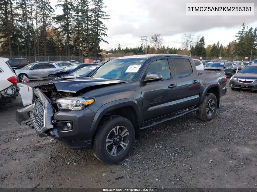 3TMCZ5AN2KM256361 2019 Toyota Tacoma Trd Sport