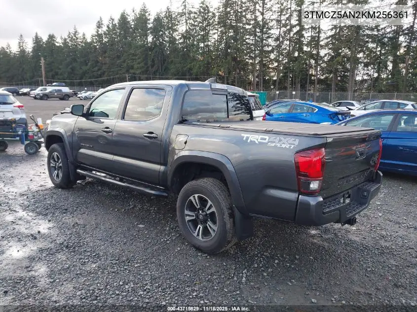 3TMCZ5AN2KM256361 2019 Toyota Tacoma Trd Sport