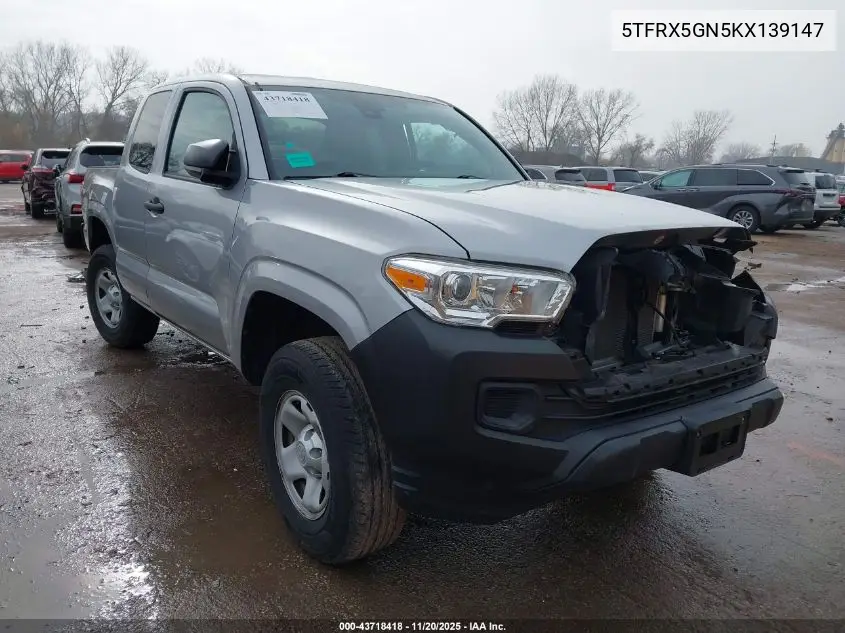5TFRX5GN5KX139147 2019 Toyota Tacoma Sr
