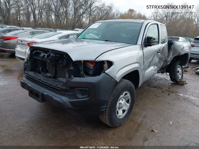 5TFRX5GN5KX139147 2019 Toyota Tacoma Sr