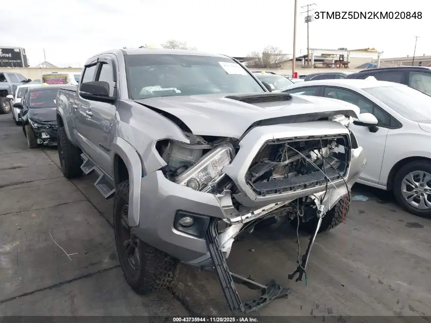 3TMBZ5DN2KM020848 2019 Toyota Tacoma Trd Sport
