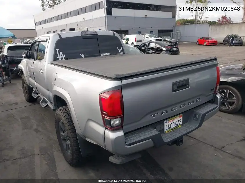 3TMBZ5DN2KM020848 2019 Toyota Tacoma Trd Sport