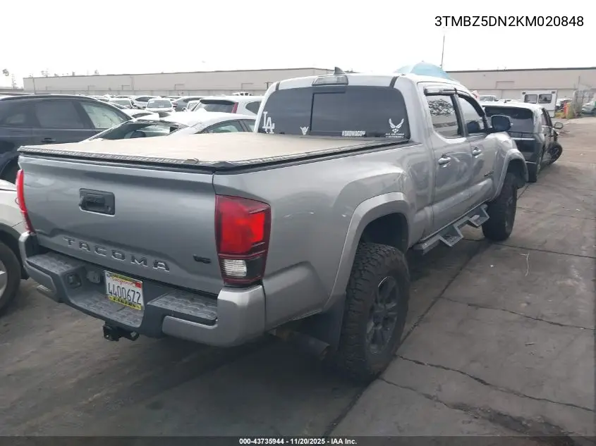 3TMBZ5DN2KM020848 2019 Toyota Tacoma Trd Sport