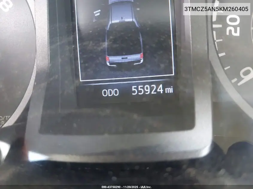 3TMCZ5AN5KM260405 2019 Toyota Tacoma Trd Sport