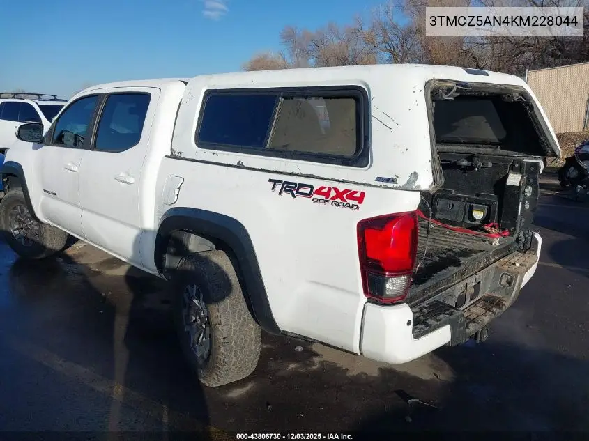 3TMCZ5AN4KM228044 2019 Toyota Tacoma Trd Off Road
