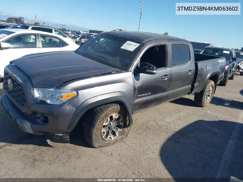 3TMDZ5BN4KM063602 2019 Toyota Tacoma Trd Off Road