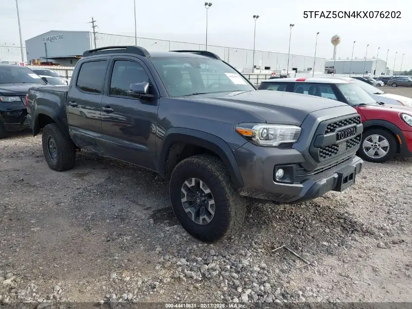 5TFAZ5CN4KX076202 2019 Toyota Tacoma Trd Off Road