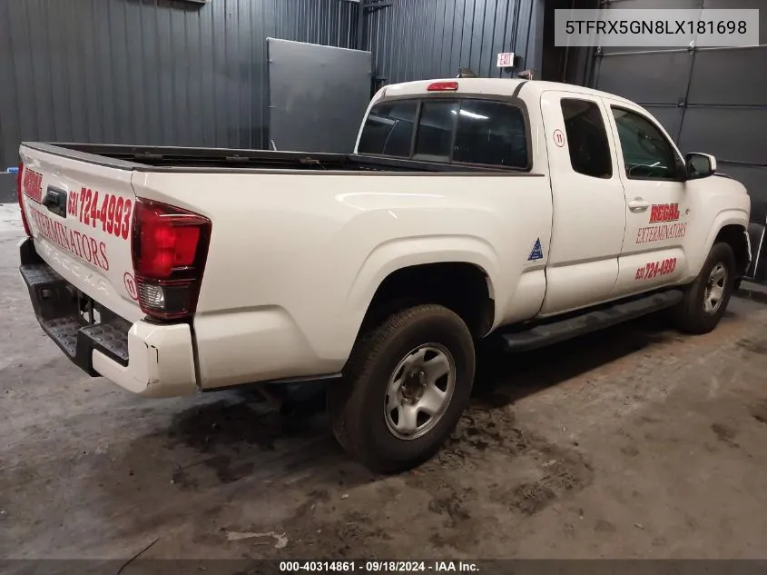 5TFRX5GN8LX181698 2020 Toyota Tacoma Sr