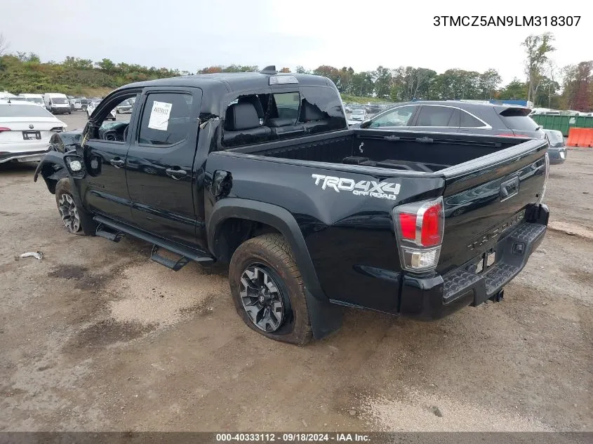 3TMCZ5AN9LM318307 2020 Toyota Tacoma Double Cab/Sr/Sr5/Trd Spo