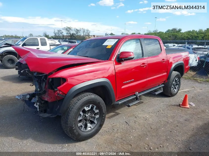 3TMCZ5AN4LM344314 2020 Toyota Tacoma Trd Off-Road